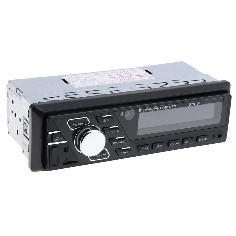 Universal 12V 60W x 4 Car Bluetooth Freisprech-Audio Stereo MP3 Player FM-Radios Unterstützt USB / SD / MMC mit Fernbedienung