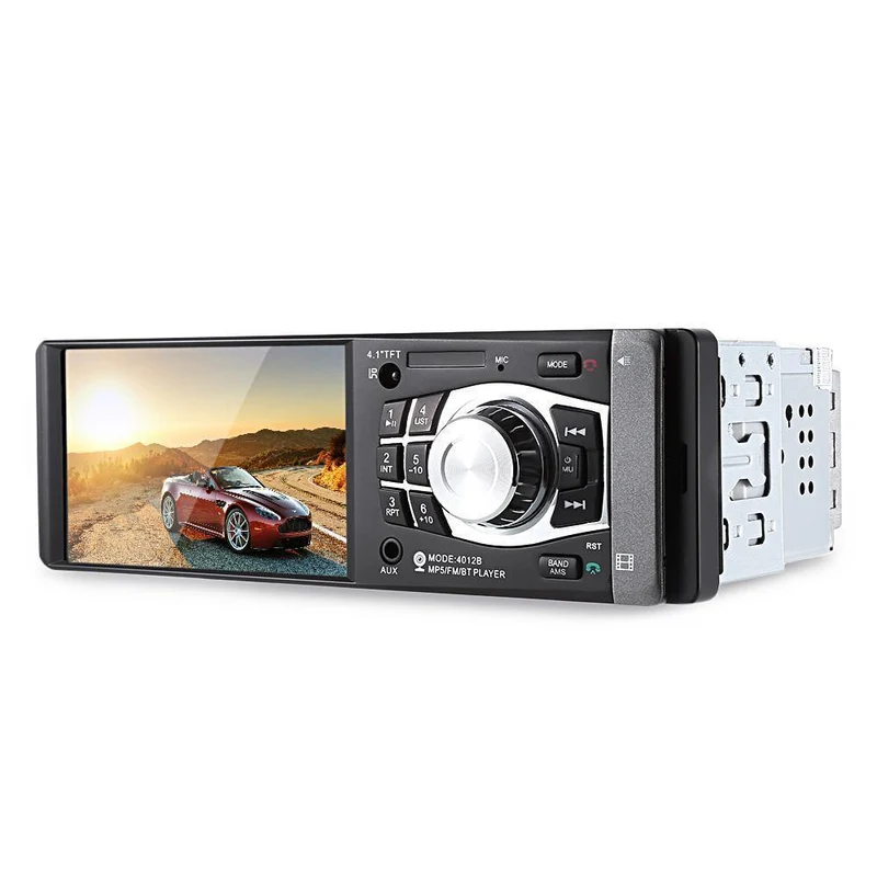 1Din Autoradio 4.1 Zoll Bluetooth 1 Din Auto Audio Stereo Player FM Autoradio Unterstützung Datei Navigation Hinten Kamera Funktion
