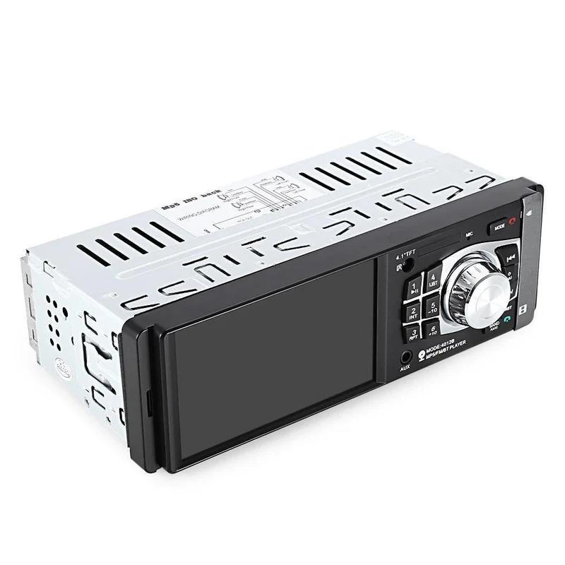 1Din Autoradio 4.1 Zoll Bluetooth 1 Din Auto Audio Stereo Player FM Autoradio Unterstützung Datei Navigation Hinten Kamera Funktion