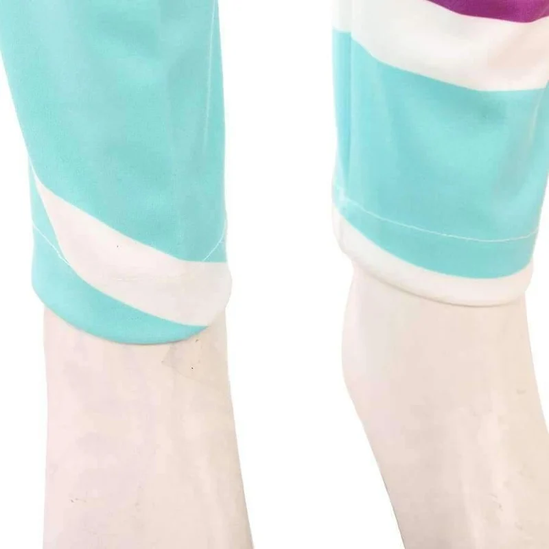 Ralph bricht das Internet: Wreck-It Ralph 2 Vanellope von Schweetz Cosplay Strümpfe Leggings Cartoon Halloween-Kostüm