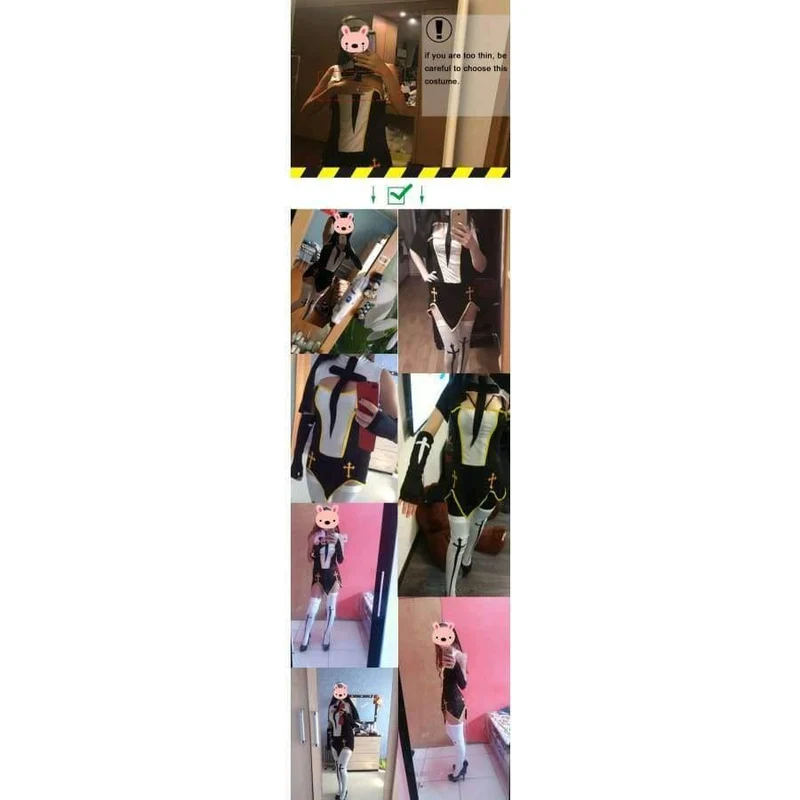 Sexy Nonne Kostüm Erwachsene Frauen Halloween Cosplay Phantasie Mädchen Schwester Party Mit Strümpfen Hoodie