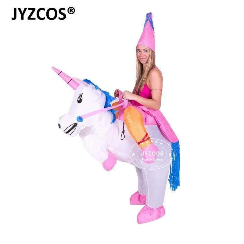 Aufblasbare Einhorn-Kostüme, Karneval, Prinzessinnen-Outfit, Purim-Party, Kostüm, Halloween-Kostüme für Kinder, Damen, Herren, Erwachsene