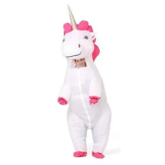 Aufblasbare Einhorn-Kostüme, Karneval, Prinzessinnen-Outfit, Purim-Party, Kostüm, Halloween-Kostüme für Kinder, Damen, Herren, Erwachsene