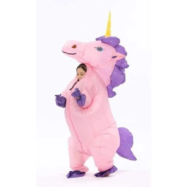 Aufblasbare Einhorn-Kostüme, Karneval, Prinzessinnen-Outfit, Purim-Party, Kostüm, Halloween-Kostüme für Kinder, Damen, Herren, Erwachsene