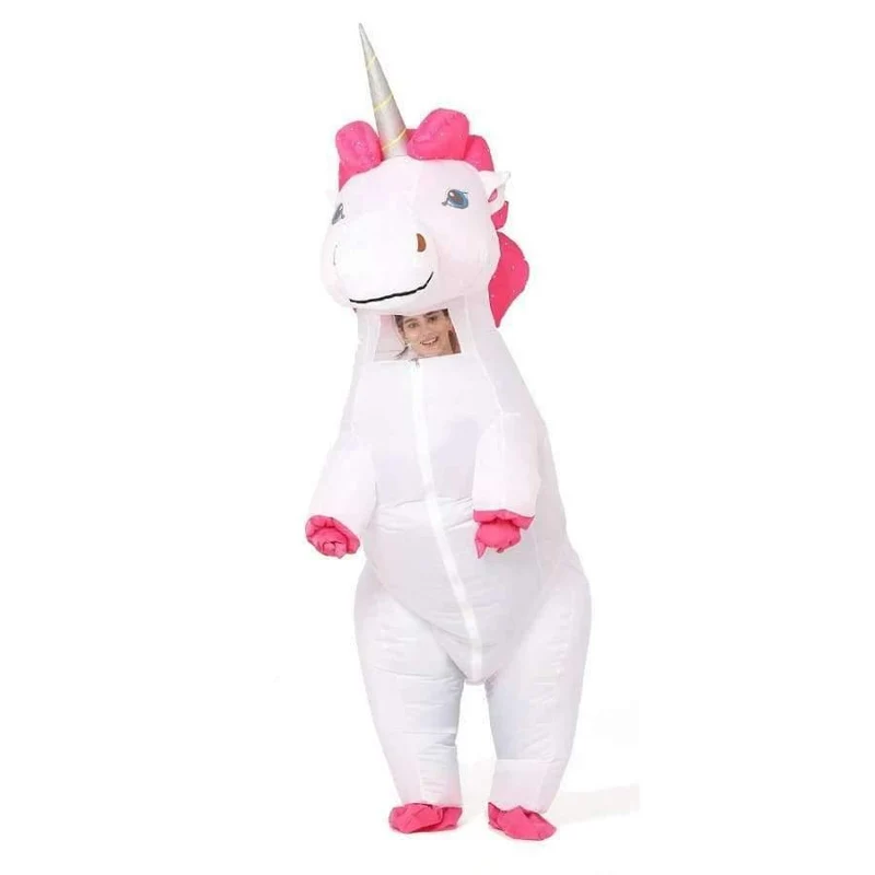 Aufblasbare Einhorn-Kostüme, Karneval, Prinzessinnen-Outfit, Purim-Party, Kostüm, Halloween-Kostüme für Kinder, Damen, Herren, Erwachsene