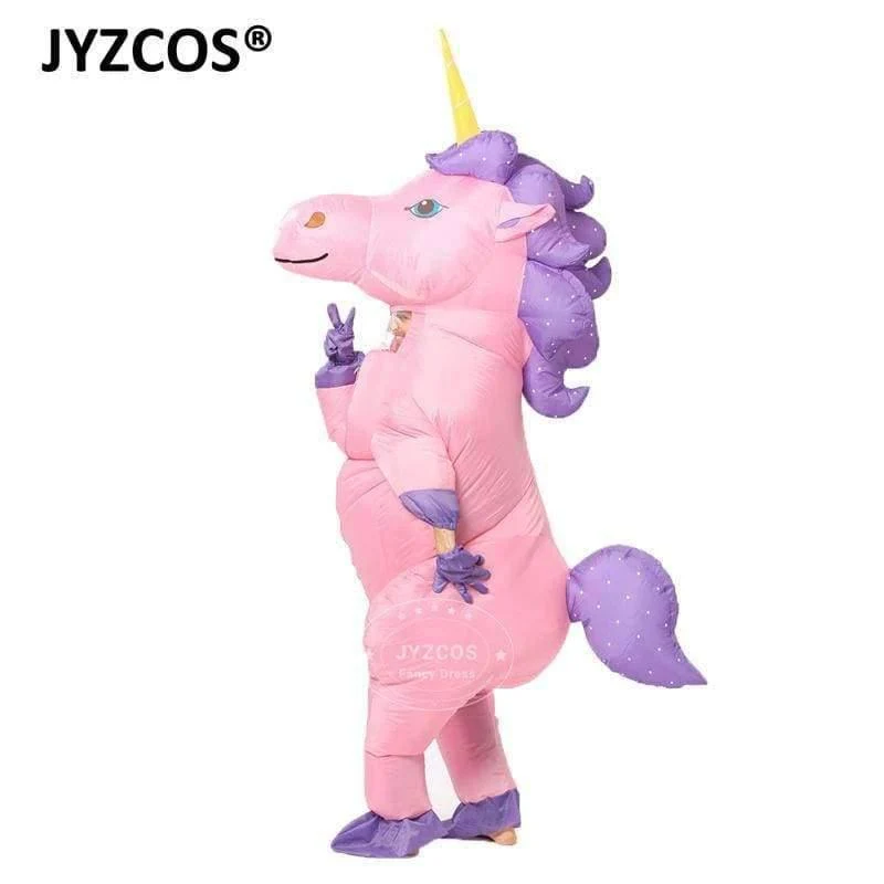 Aufblasbare Einhorn-Kostüme, Karneval, Prinzessinnen-Outfit, Purim-Party, Kostüm, Halloween-Kostüme für Kinder, Damen, Herren, Erwachsene