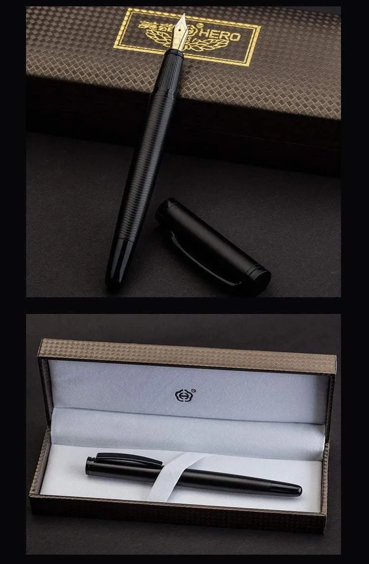 Metall mattschwarzer Fadenkörper Iraurita Füllfederhalter 0.5 mm Tintenstifte Business Office
