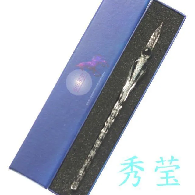 Rainbow Glass Pen Dip-Stift Geschenkset Sternenhimmel Farbtintenstift Kreative Schreibgeräte Pluma Estilografica