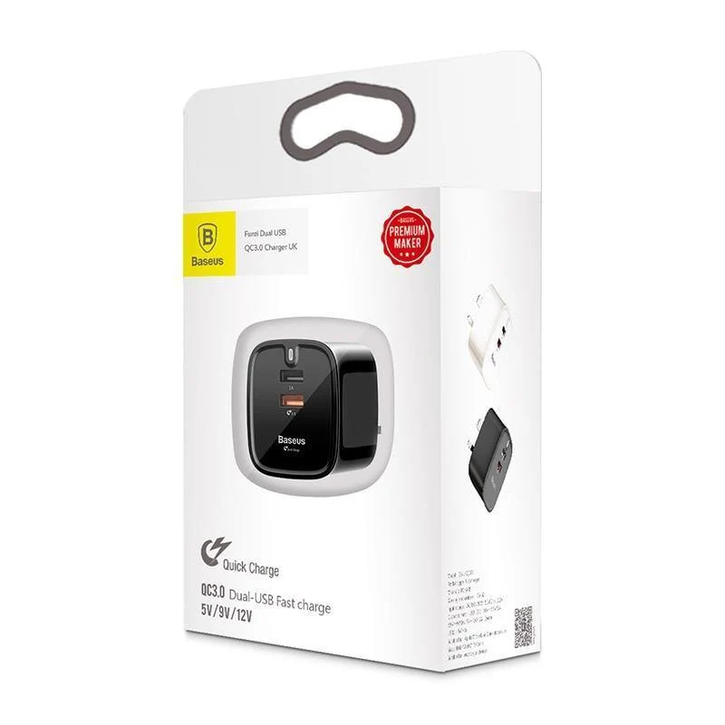 USB Ladegerät Quick Charge 3.0 UK Stecker Doppel Port Reise Wand Ladegerät Adapter QC3.0 Handy Ladegerät Für iPhone Xiaomi