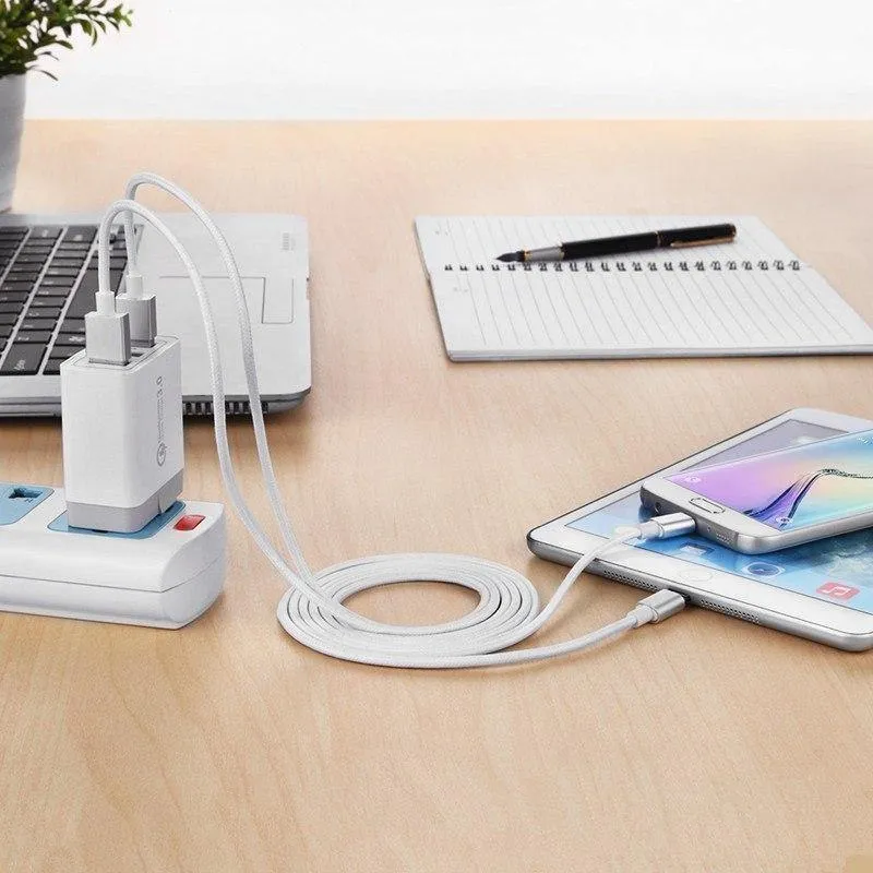 30 W Quick Charge 3.0 USB-Ladegerät 3 USB-Handy-Ladegerät-Adapter Wandladegeräte für iPhone Samsung Android-Handy