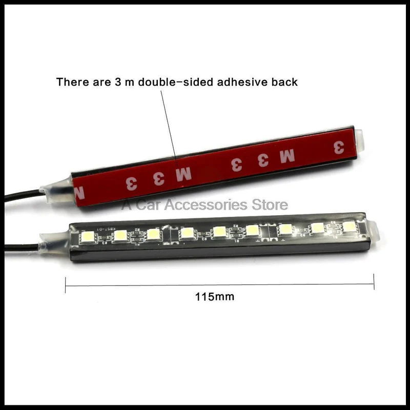 4x9 LED 8 FARBEN Led Auto Atmosphäre Lichter Dekoration Lampe 12v Auto Auto Led Innen Lichter Glow dekorative Lampe Birne