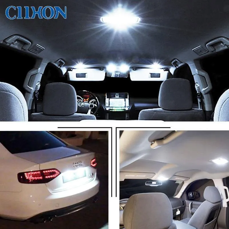 6 stücke T10 LED Birne W5W LED Lampe Auto Innen Beleuchtung Super Helle 3W 6 LED 5630 SMD 194 168 12V 6000K Weiß