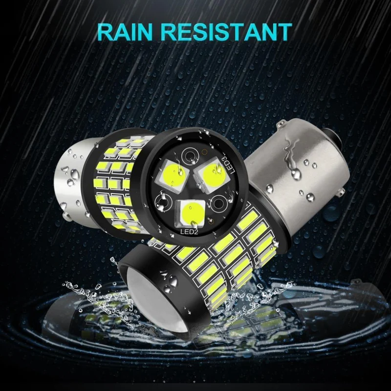 2 stücke 1156 BA15S P21W LED BAU15S PY21W Led-lampe R5W R10W 12V Weiß Rot Bernstein Auto Licht blinker Bremse Schwanz Bremsleuchte Auto