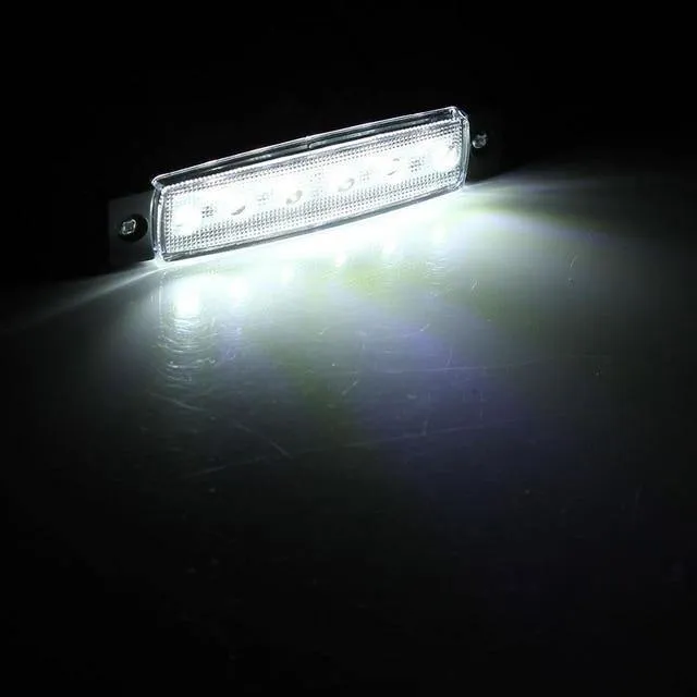 10 Stück 5 Farbe 12V / 24V 6 LED Auto LKW Anhänger LKW Seitenmarkierungsleuchte Anzeigeleuchte Seitenleuchte Gelb / Rot / Grün / Blau / Weiß