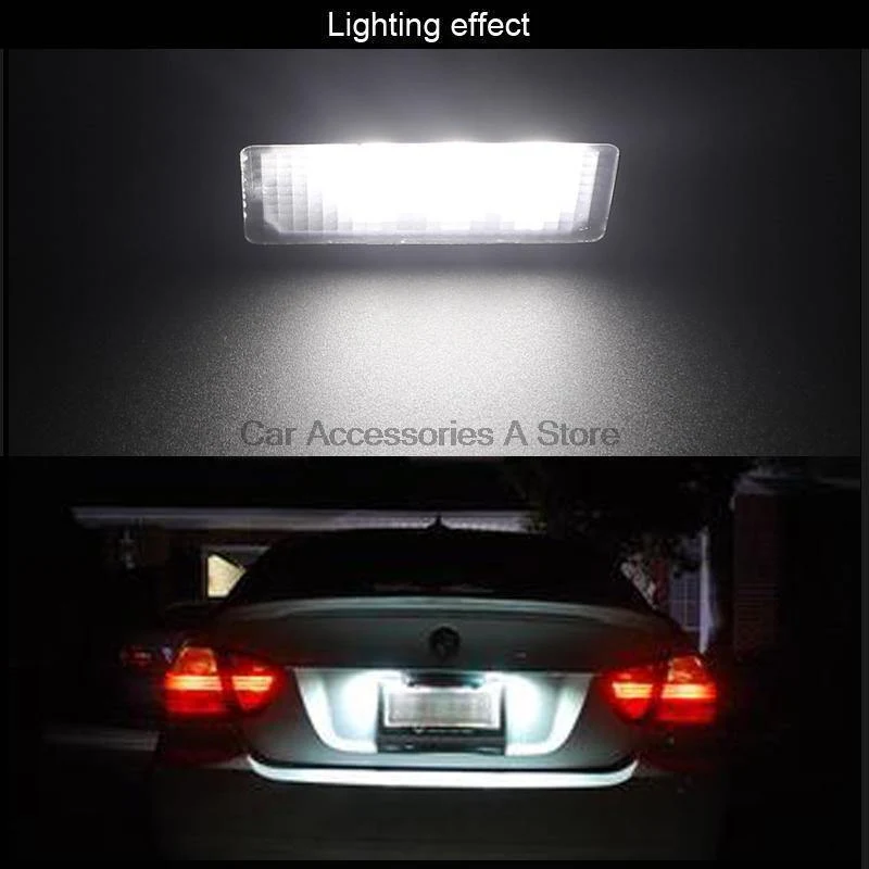 2pcs Kfz LED Kennzeichenbeleuchtung Lampe Weißlicht für Ford Focus 2 C-Max