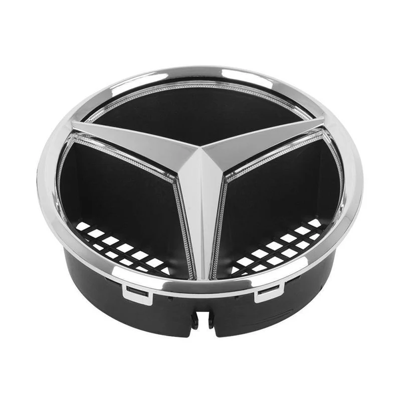 Auto-LED-Licht, Kühlergrill, Stern-Logo, Emblem, für Mercedes Benz, Kühlerfigur, Emblem, Größe 19 cm, zum Einstecken