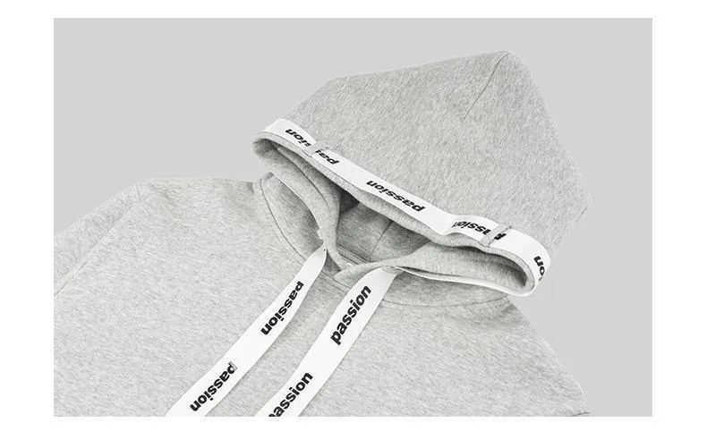 Passio Brief gedruckt Kordelzug Hoodies Streetwear Hip Hop Hoody Herren Hoodies und Sweatshirts High Street