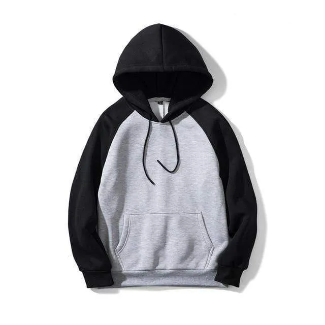 Streetwear Patchwork Hoodie Männer Hip Hop Hooded Solide Slim Fit Beiläufige Hoody Herren Hoodies Sweatshirts EU Größe