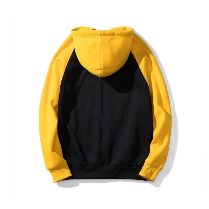 Streetwear Patchwork Hoodie Männer Hip Hop Hooded Solide Slim Fit Beiläufige Hoody Herren Hoodies Sweatshirts EU Größe