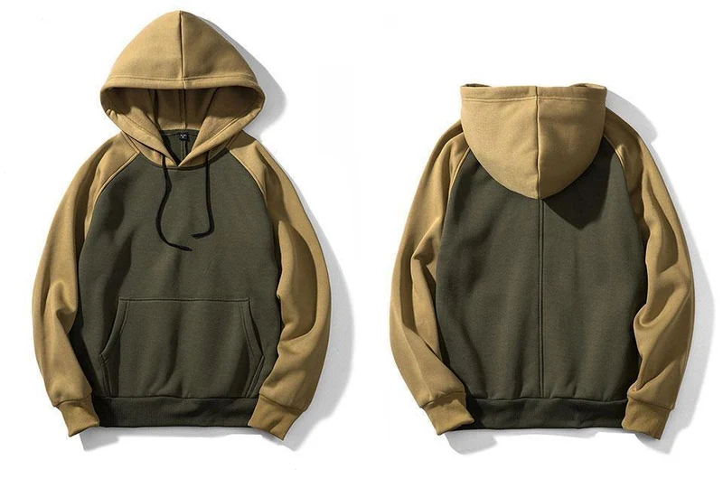 Streetwear Patchwork Hoodie Männer Hip Hop Hooded Solide Slim Fit Beiläufige Hoody Herren Hoodies Sweatshirts EU Größe