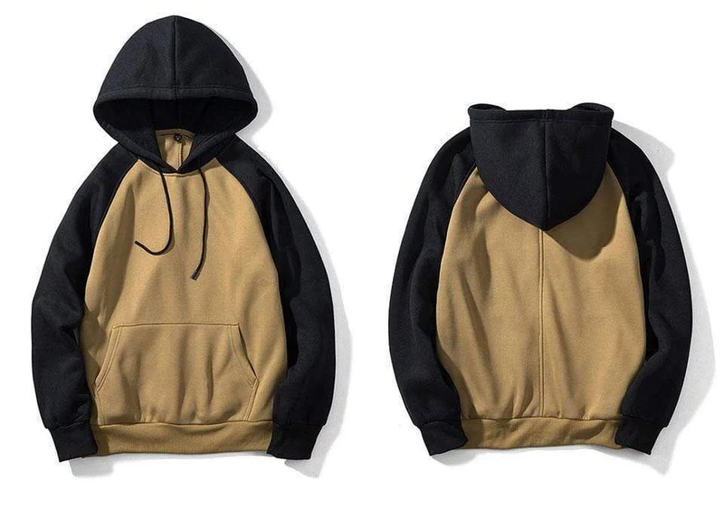 Streetwear Patchwork Hoodie Männer Hip Hop Hooded Solide Slim Fit Beiläufige Hoody Herren Hoodies Sweatshirts EU Größe