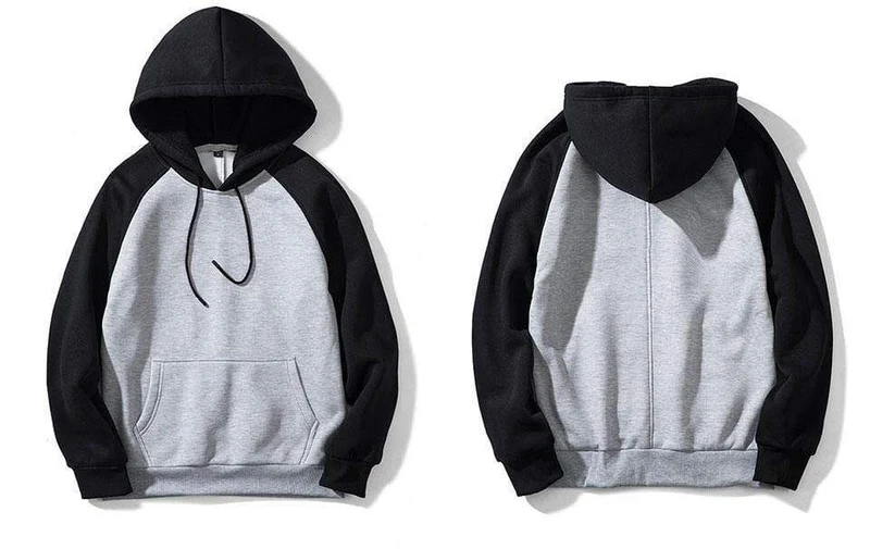 Streetwear Patchwork Hoodie Männer Hip Hop Hooded Solide Slim Fit Beiläufige Hoody Herren Hoodies Sweatshirts EU Größe