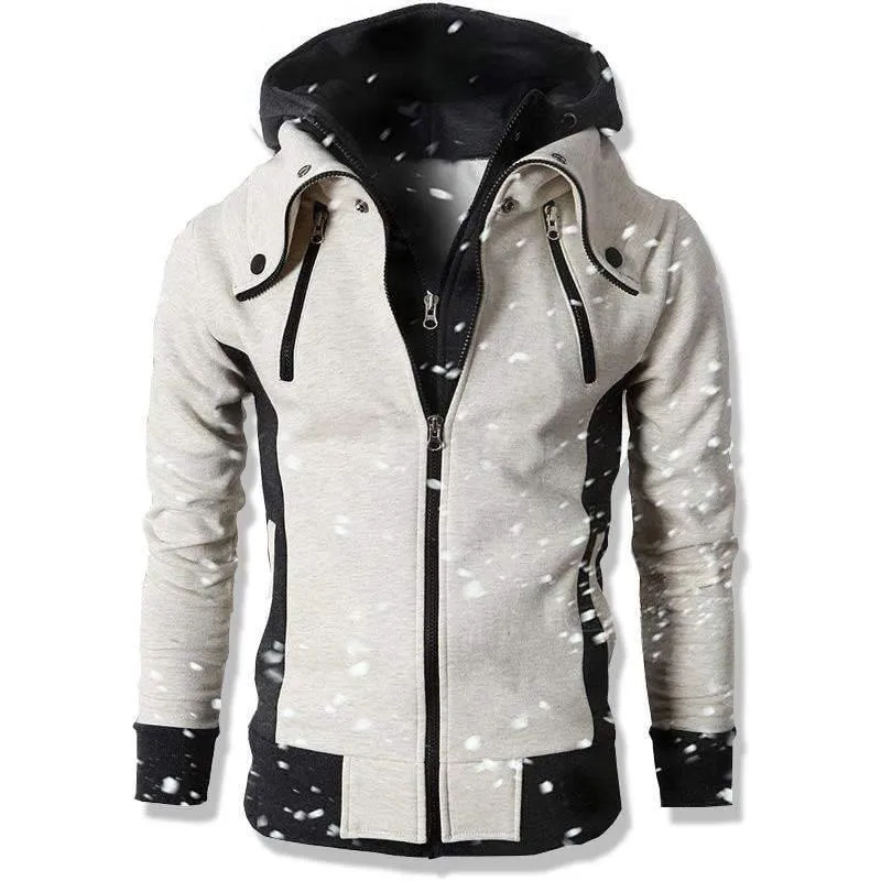 Mode Marke Hoodies Männer Casual Sportswear Männlichen Hoodies Zipper Langarm Sweatshirt Jacke Europäische größe