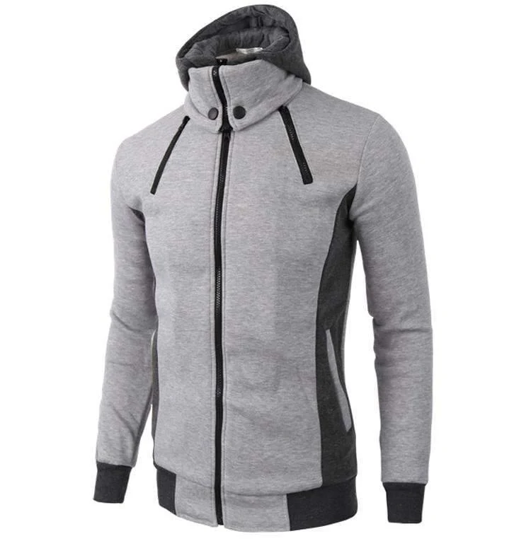 Mode Marke Hoodies Männer Casual Sportswear Männlichen Hoodies Zipper Langarm Sweatshirt Jacke Europäische größe