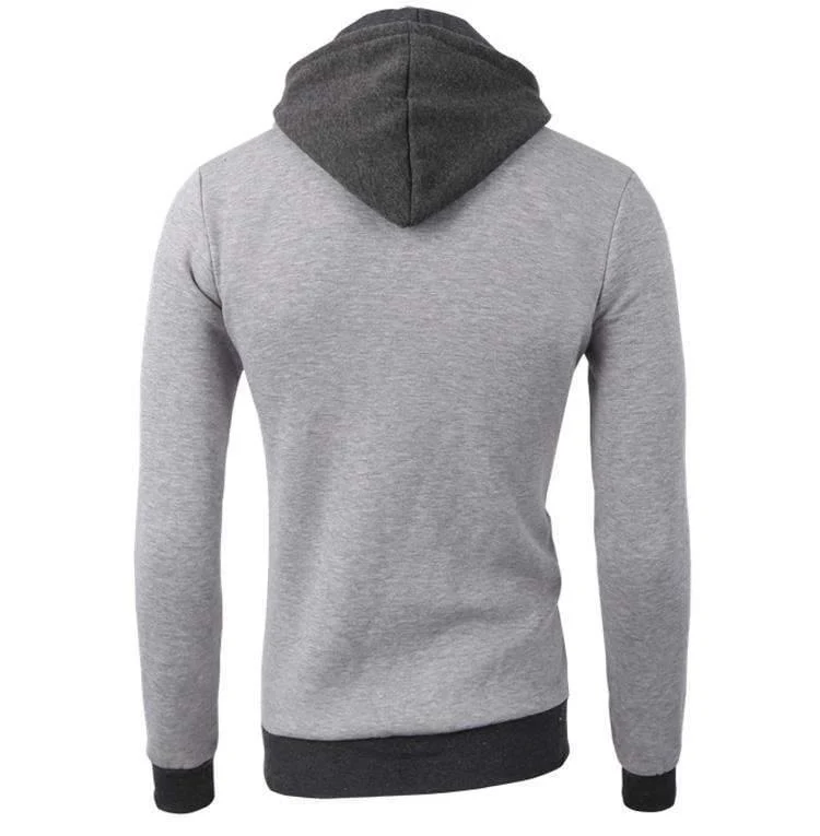 Mode Marke Hoodies Männer Casual Sportswear Männlichen Hoodies Zipper Langarm Sweatshirt Jacke Europäische größe