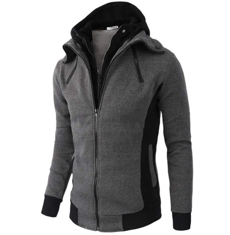 Mode Marke Hoodies Männer Casual Sportswear Männlichen Hoodies Zipper Langarm Sweatshirt Jacke Europäische größe
