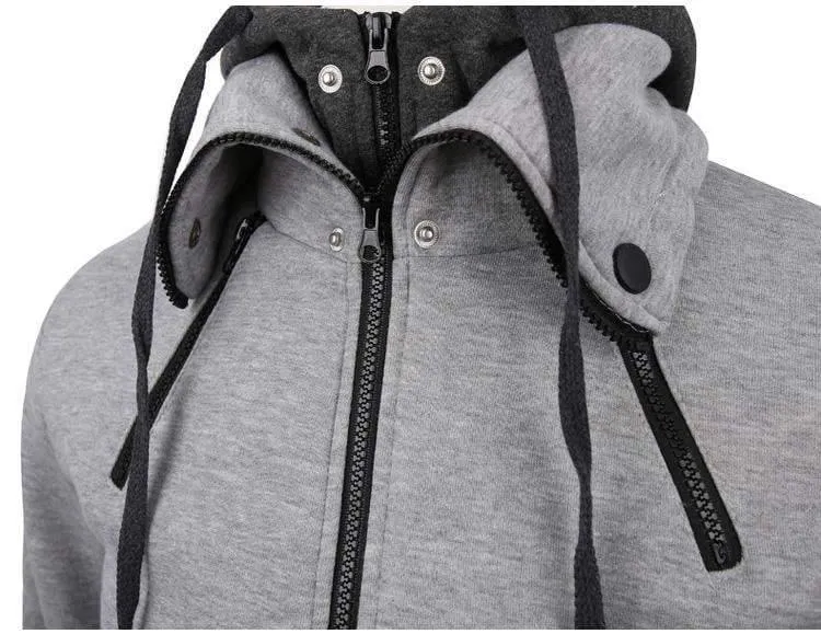 Mode Marke Hoodies Männer Casual Sportswear Männlichen Hoodies Zipper Langarm Sweatshirt Jacke Europäische größe