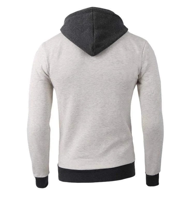 Mode Marke Hoodies Männer Casual Sportswear Männlichen Hoodies Zipper Langarm Sweatshirt Jacke Europäische größe