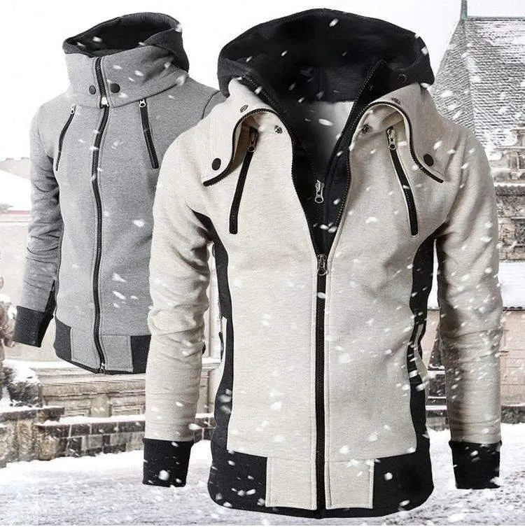 Mode Marke Hoodies Männer Casual Sportswear Männlichen Hoodies Zipper Langarm Sweatshirt Jacke Europäische größe