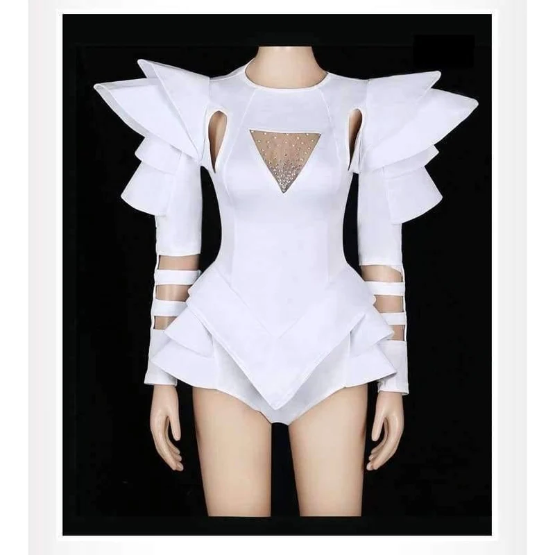 Bodysuit Jazz Dance Kostüme Bar Dj Tänzer Sexy Nachtclub DS Sänger Rave Kleidung Strass Overall Stage Wear DN1266