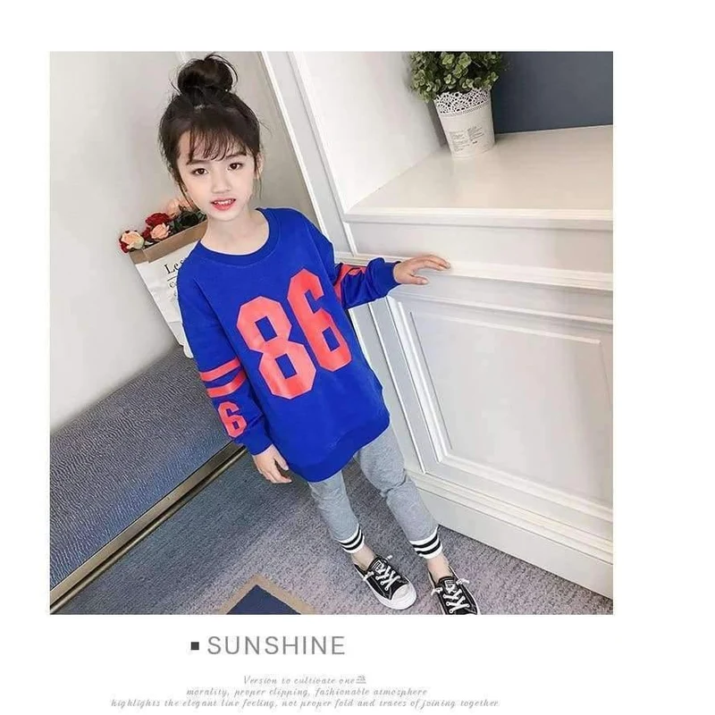 Kleidung Set für Mädchen Teenager Herbstschule Buchstabe T-Shirt + Leggings 2pcs Kinderkleidung 4 5 6 7 8 9 10 11 12 13 Jahre