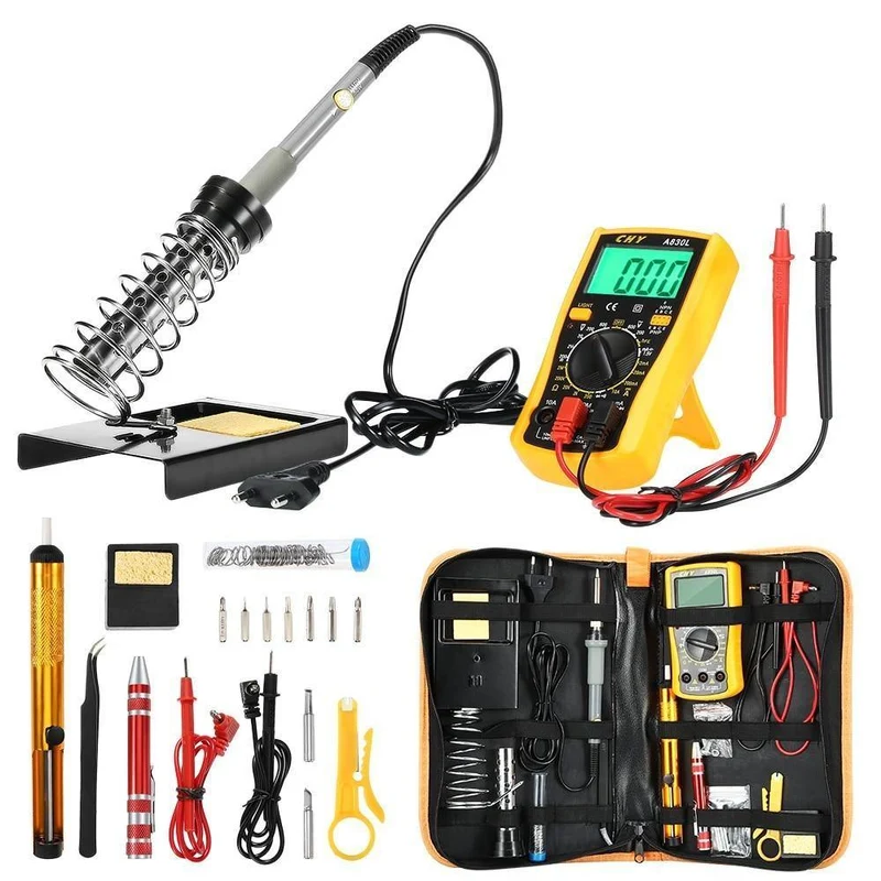 Multifunktionale Handy-Reparatur-Werkzeuge, Lötkolben-Set, einstellbare Temperatur, Schweißwerkzeug, fortschrittliches digitales Multimeter