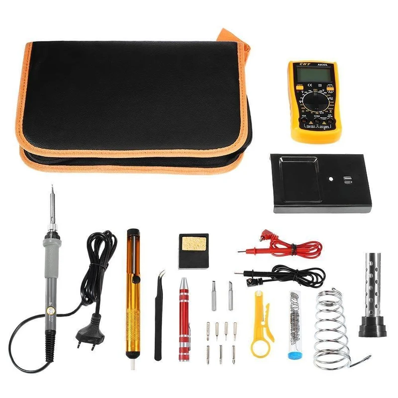 Multifunktionale Handy-Reparatur-Werkzeuge, Lötkolben-Set, einstellbare Temperatur, Schweißwerkzeug, fortschrittliches digitales Multimeter