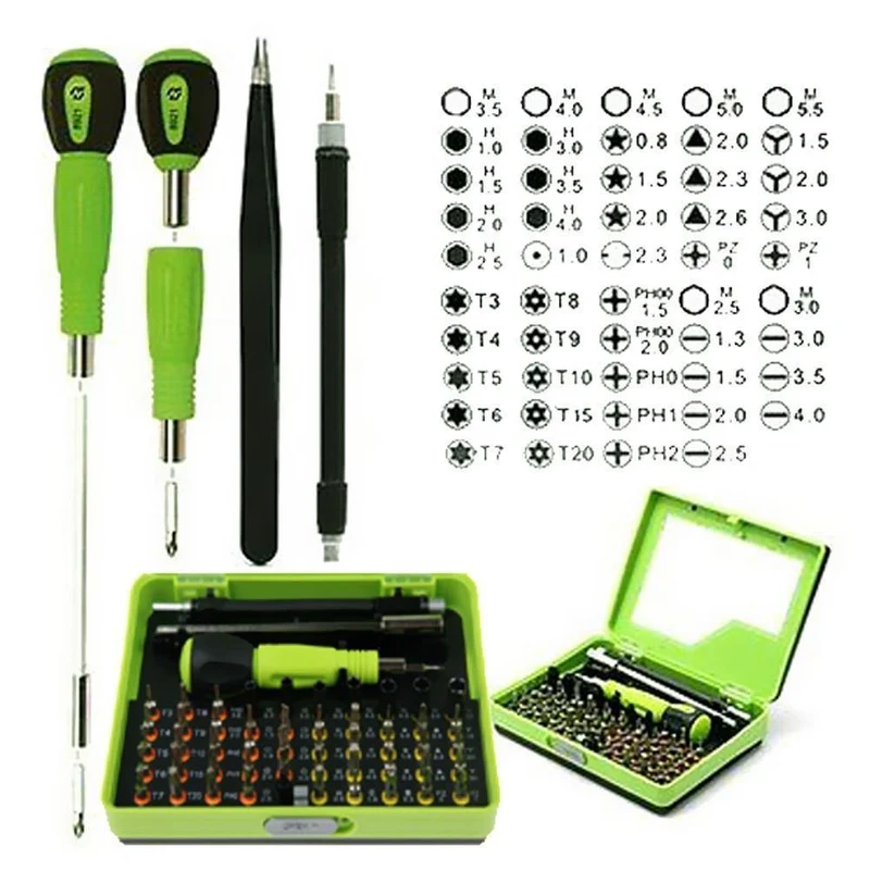 Multi-Bit-Präzisions-Torx-Schraubendreher-Set Torx-Schraubendreher-Pinzette Handy-PC PSP-Reparatur Demontage Handwerkzeug-Pack