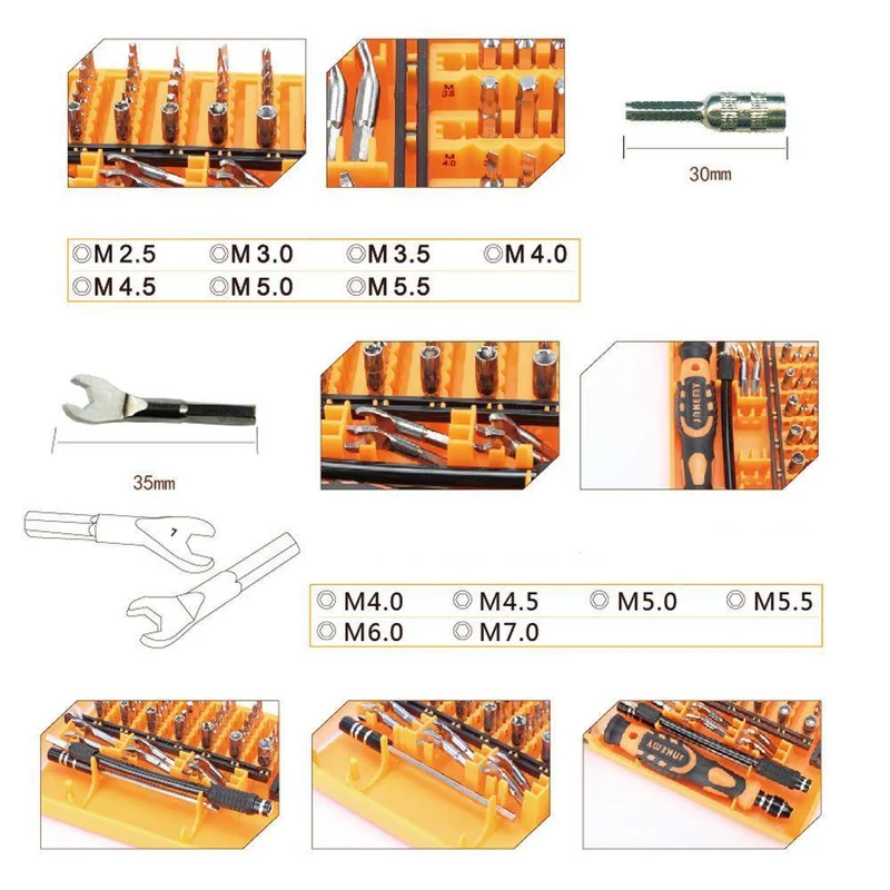52 in 1 Professionelles Präzisions-Schraubendreher-Set, multifunktionales Handreparatur-Werkzeugset für Uhren, Mobiltelefone, PCs