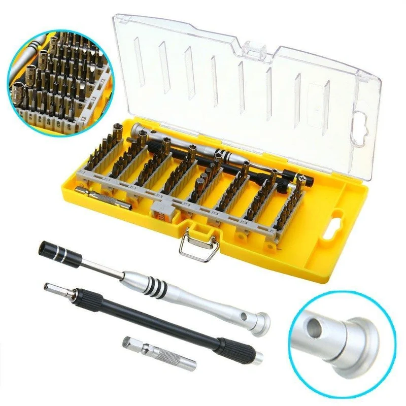 60-in-1-Magnetschraubendreher-Set, Präzisionsschraubendreher-Werkzeugsatz für die Reparatur und Wartung von Mobiltelefonen, Tablets und Kompaktgeräten