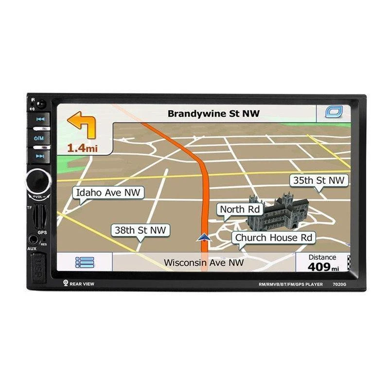 Auto Audio Autoradio 2 Din GPS Navigation 7 zoll LCD Touch Screen Auto Radio Stereo Bluetooth Auto Multimedia Player 2din