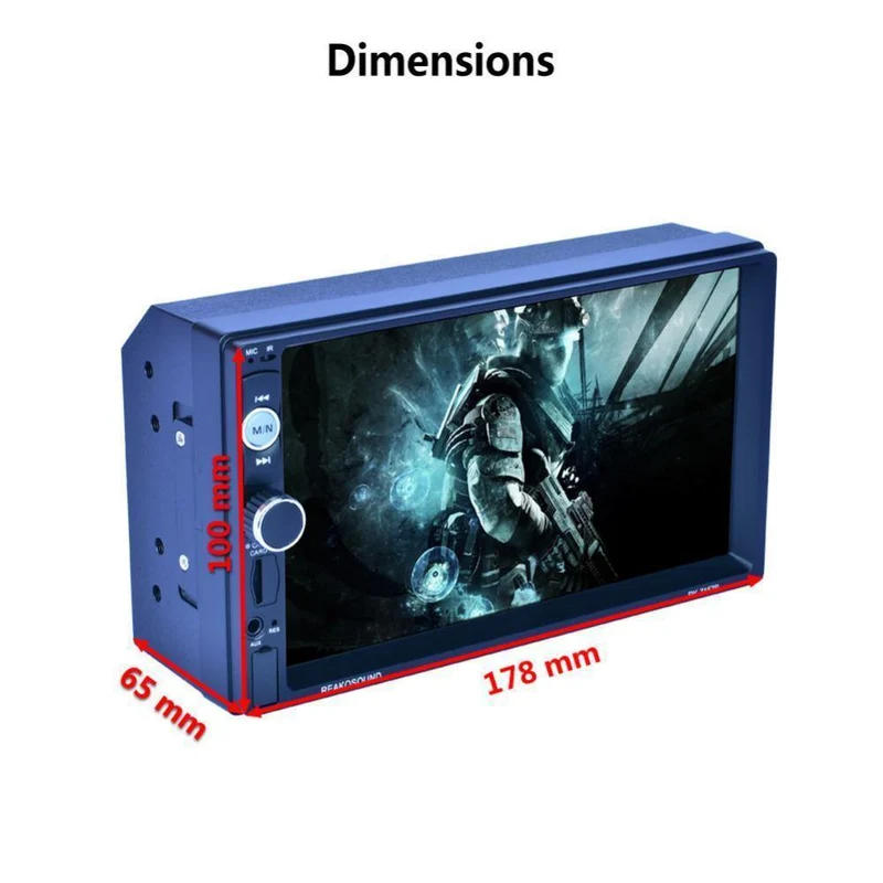 7inch 2DIN Auto Bluetooth MP5 Player Rückfahrkamera FM / AM / RDS / BT Lenkradsteuerung Autoradio Media Player