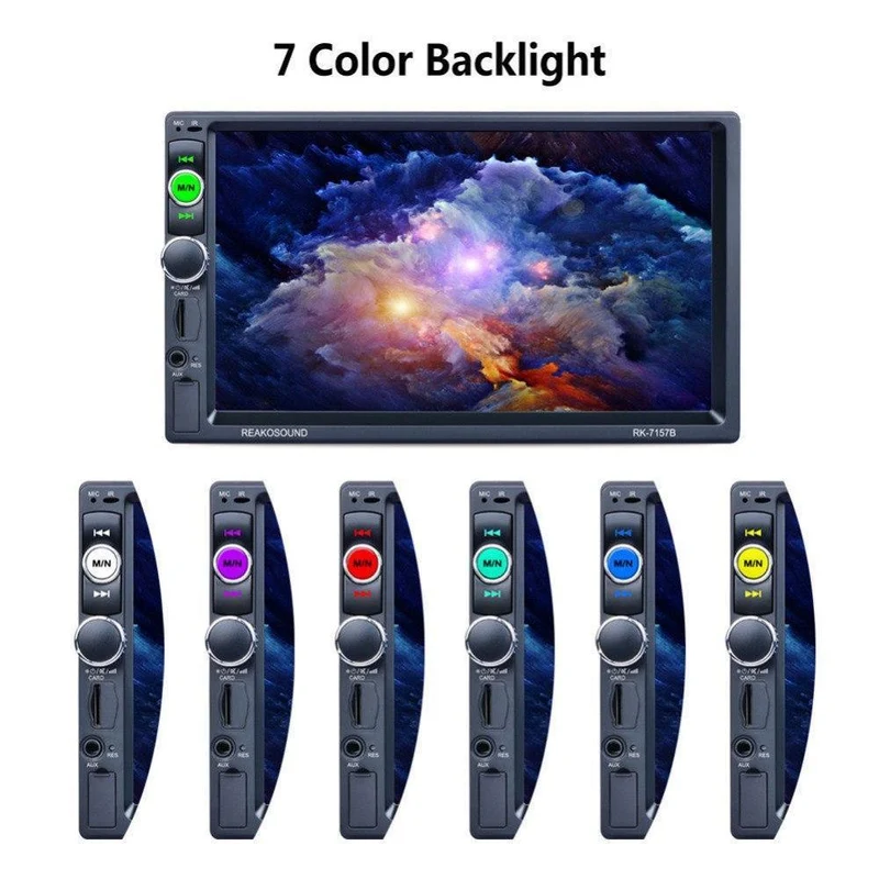 7inch 2DIN Auto Bluetooth MP5 Player Rückfahrkamera FM / AM / RDS / BT Lenkradsteuerung Autoradio Media Player