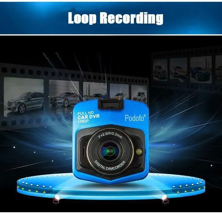 Original Podofo A1 Mini Auto DVR Kamera Dashcam Full HD 1080P Video Registrator Recorder G-sensor Nachtsicht Dash Cam