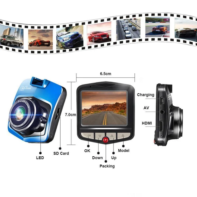 Mini Full HD 1080P Autoregister Dash Kamera-Auto-DVR-Schlag-Kamera für Auto-DVR Video Registrator Dash Cam