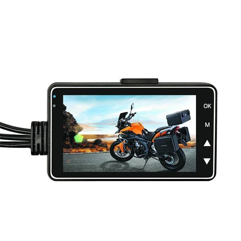 Motorrad-Kamera, DVR, Motor-Dashcam mit speziellem Dual-Track-Recorder vorne und hinten, Motorrad-Elektronik