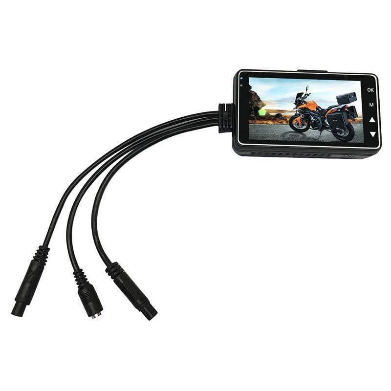 Motorrad-Kamera, DVR, Motor-Dashcam mit speziellem Dual-Track-Recorder vorne und hinten, Motorrad-Elektronik