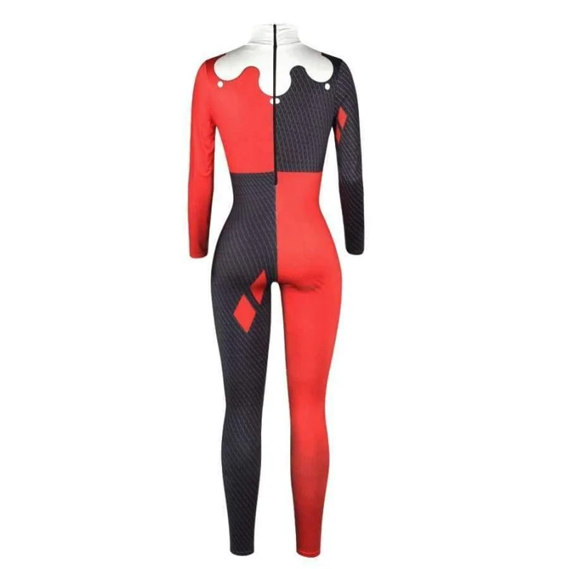 Squad Harley Quinn Overall Catsuit Sexy Cosplay Kostüme Halloween Frauen Bodysuit Kostüm