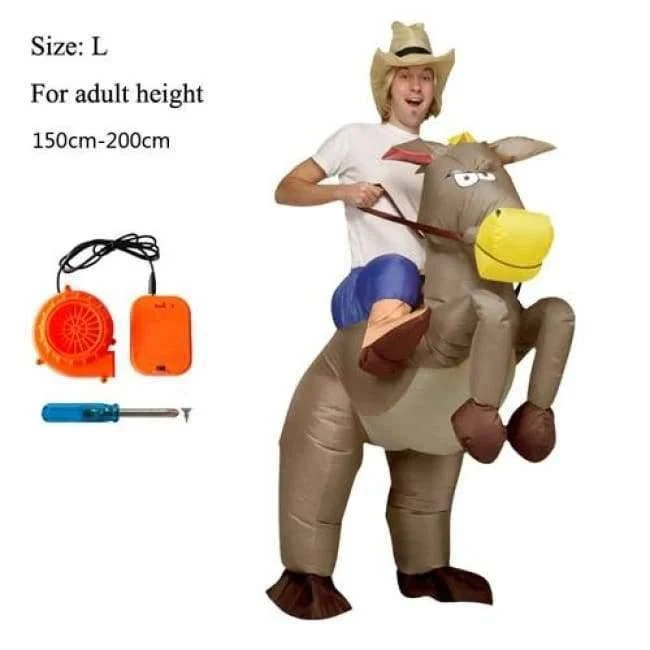Karneval Kostüm Frauen Dinosaurier Cowboy Aufblasbare Kostüme Lustige Party Kleid Tier Cosply Halloween Kostüm für Kinder