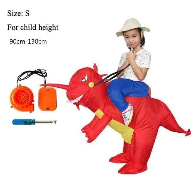 Karneval Kostüm Frauen Dinosaurier Cowboy Aufblasbare Kostüme Lustige Party Kleid Tier Cosply Halloween Kostüm für Kinder